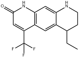 Pyrido[3,2-g]quinolin-2(1H)-one, 6-ethyl-6,7,8,9-tetrahydro-4-(trifluoromethyl)- 구조식 이미지