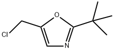 Oxazole, 5-(chloromethyl)-2-(1,1-dimethylethyl)- Structure