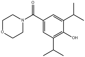 (4-hydroxy-3,5-diisopropylphenyl)(morpholino)methanone Structure