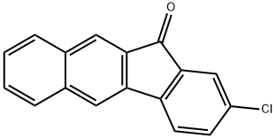 11H-Benzo[b]fluoren-11-one, 2-chloro- Structure