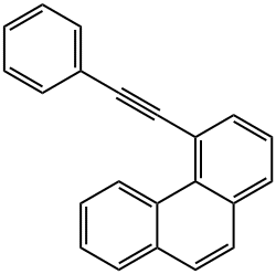 Phenanthrene, 4-(2-phenylethynyl)- Structure