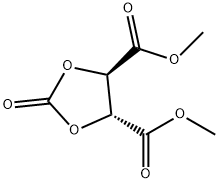 1,3-Dioxolane-4,5-dicarboxylic acid, 2-oxo-, 4,5-dimethyl ester, (4R,5R)- Structure