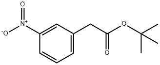 Benzeneacetic acid, 3-nitro-, 1,1-dimethylethyl ester 구조식 이미지