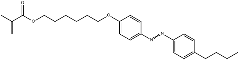 2-Propenoic acid, 2-methyl-, 6-[4-[2-(4-butylphenyl)diazenyl]phenoxy]hexyl ester 구조식 이미지