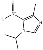 1-isopropyl-4-methyl-5-nitro-1H-imidazole 구조식 이미지