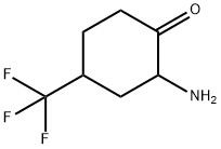 Cyclohexanone, 2-amino-4-(trifluoromethyl)- Structure