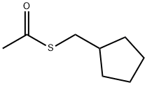 1-[(cyclopentylmethyl)sulfanyl]ethan-1-one Structure