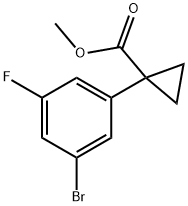 methyl 1-(3-bromo-5-fluorophenyl)cyclopropane-1-carboxylate Structure