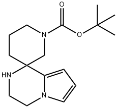 tert-butyl 3',4'-dihydro-2'H-spiro[piperidine-3,1'-pyrrolo[1,2-a]pyrazine]-1-carboxylate Structure