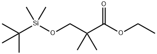 Propanoic acid, 3-[[(1,1-dimethylethyl)dimethylsilyl]oxy]-2,2-dimethyl-, ethyl ester Structure