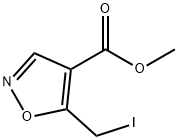 4-Isoxazolecarboxylic acid, 5-(iodomethyl)-, methyl ester Structure