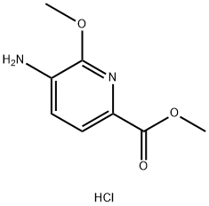 methyl 5-amino-6-methoxypyridine-2-carboxylate hydrochloride 구조식 이미지