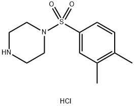 1-(3,4-dimethylbenzenesulfonyl)piperazine hydrochloride Structure