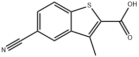 5-cyano-3-methyl-1-benzothiophene-2-carboxylic Acid Structure