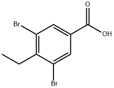 Benzoic acid, 3,5-dibromo-4-ethyl- Structure
