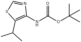 tert-butyl N-[5-(propan-2-yl)-1,3-thiazol-4-yl]carbamate 구조식 이미지