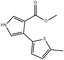 methyl 4-(5-methylthiophen-2-yl)-1H-pyrrole-3-carboxylate Structure