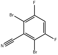 Benzonitrile, 2,6-dibromo-3,5-difluoro- Structure