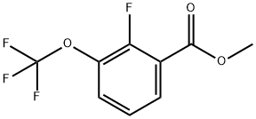 Benzoic acid, 2-fluoro-3-(trifluoromethoxy)-, methyl ester Structure