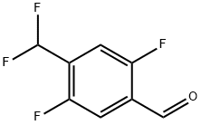 Benzaldehyde, 4-(difluoromethyl)-2,5-difluoro- Structure