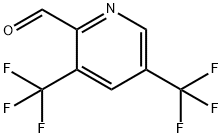 2-Pyridinecarboxaldehyde, 3,5-bis(trifluoromethyl)- Structure