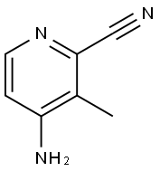 2-Pyridinecarbonitrile, 4-amino-3-methyl- Structure