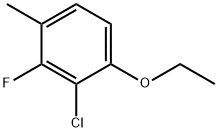 Benzene, 2-chloro-1-ethoxy-3-fluoro-4-methyl- Structure