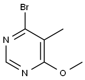 Pyrimidine, 4-bromo-6-methoxy-5-methyl- Structure