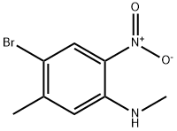 (4-Bromo-5-methyl-2-nitro-phenyl)-methyl-amine 구조식 이미지