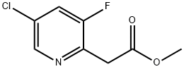 2-Pyridineacetic acid, 5-chloro-3-fluoro-, methyl ester Structure