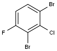 Benzene, 1,3-dibromo-2-chloro-4-fluoro- 구조식 이미지