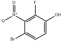 4-Bromo-2-fluoro-3-nitrophenol 구조식 이미지