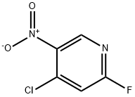 Pyridine, 4-chloro-2-fluoro-5-nitro- Structure