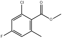 Benzoic acid, 2-chloro-4-fluoro-6-methyl-, methyl ester Structure