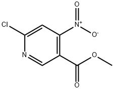 3-Pyridinecarboxylic acid, 6-chloro-4-nitro-, methyl ester Structure