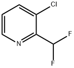Pyridine, 3-chloro-2-(difluoromethyl)- 구조식 이미지