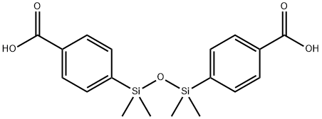 Benzoic acid, 4,4'-(1,1,3,3-tetramethyl-1,3-disiloxanediyl)bis- 구조식 이미지