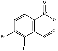 Benzaldehyde, 3-bromo-2-fluoro-6-nitro- Structure