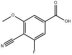 4-cyano-3-fluoro-5-methoxybenzoic Acid Structure