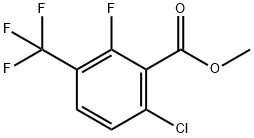 Benzoic acid, 6-chloro-2-fluoro-3-(trifluoromethyl)-, methyl ester Structure
