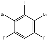 Benzene, 2,4-dibromo-1,5-difluoro-3-iodo- Structure