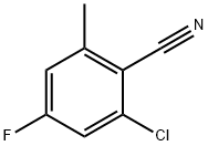 Benzonitrile, 2-chloro-4-fluoro-6-methyl- Structure