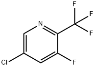 Pyridine, 5-chloro-3-fluoro-2-(trifluoromethyl)- Structure