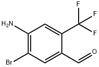 4-Amino-5-bromo-2-trifluoromethyl-benzaldehyde Structure