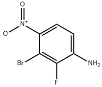 Benzenamine, 3-bromo-2-fluoro-4-nitro- Structure