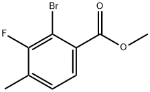 Benzoic acid, 2-bromo-3-fluoro-4-methyl-, methyl ester Structure