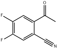 2-acetyl-4,5-difluorobenzonitrile Structure