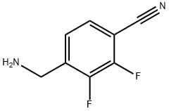 Benzonitrile, 4-(aminomethyl)-2,3-difluoro- 구조식 이미지
