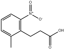 Benzenepropanoic acid, 2-methyl-6-nitro- Structure
