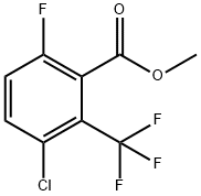 Benzoic acid, 3-chloro-6-fluoro-2-(trifluoromethyl)-, methyl ester Structure